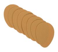 TEHAUX 4 Pair Self-Adhesive Shoe Sole Protectors in Khaki Silicone, Non-Slip Wave Pattern Pads for High Heeled Shoes, Versatile Use for Dance and Everyday Wear, Sturdy Anti-Skid Stickers