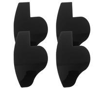 TEHAUX 4 Pcs Hairline Enhancing Card Beard Template for Men Pvc Plastic Hairline Shaping Tool Easy to Store Delicate Design Classic Black for Barbershop Hair Salon