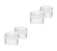TEHAUX 4 pcs Non Skid Silicone Door Stoppers Cylindrical Floor Buffer Wedges Quiet Design Wear Resistant Practical Use for Home Office Protection