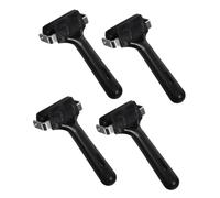 TEHAUX 4 Pcs Rubber Printmaking Roller with Handle for Smooth Ink Application Gluing Stamping and Crafting Rollers for Art Prints Scrapbooking and Floor Installation