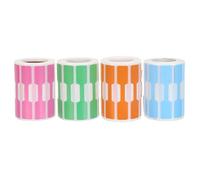 TEHAUX 4 Rolls Jewelry Price Tag Stickers with 2000 Paper Labels, Easy to Write Surface, Self-Adhesive for Necklaces and Bracelets, for Jewelry Displays and Craft Jewellery Environments