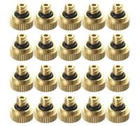 TEHAUX 40pcs Brass Misting Nozzle 0.3cm for Outdoor Cooling System and Greenhouse, Low Pressure Atomizing Nozzle with Sturdy Construction for Efficient Garden Sprayer