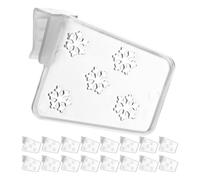TEHAUX 40pcs Refrigerator Side Door Separators Adjustable Fridge Divider Plastic Expandable Drawer Divider Retractable Fridge Door Organizer Clip Multifunctional Use Easy Installation