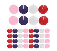 TEHAUX 40pcs Small Floating Candle Set with Extended Burn Time and Waterproof Finish, White Tealight Floating Candles for Wedding, Showers, and Water Centerpieces