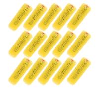 TEHAUX 40pcs Textured Paint Roller Cover with Elastic Sponge Design for Large Scale Exterior Wall Painting, Yellow Wall Roller for Sturdy Texture Application and Artistic Touch