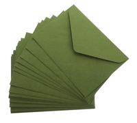 TEHAUX 40pcs Vintage 120gsm Triangular Envelope Set, Wedding Invitation and Greeting Card Envelopes in Sage Green, Suitable for Party and Festival Cards