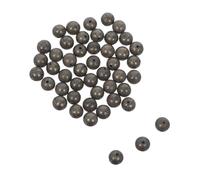 TEHAUX 45pcs Natural Pyrite Stone Beads Round Loose Spacers with Hole for DIY Jewelry Making Bracelets Necklaces Craft Supplies