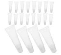 TEHAUX 48pcs Refillable Lip Balm Tubes 8ml 10ml Plastic Squeeze Containers with Glossy Surface and Smooth Interior for Daily Use and Travel Lip Gloss Filling