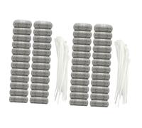 TEHAUX 48pcs Washing Machine Filter Bag Mesh Filter for Washing Machine House Cleaning Tools Fits Washer Stainless Steel Mesh
