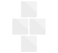 TEHAUX 4pcs 10x10cm White Acrylic Mirror Reflection Boards for Photography Props Makeup Background Photo Studio Posing Accessories