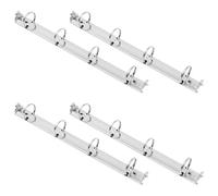 TEHAUX 4pcs A4 Loose Leaf Binder Rings Replacement, Metal Ring Binding Spines Combs for Planners and Notebooks, Resistant to Bending and Sturdy Document Organization for School