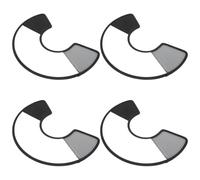 TEHAUX 4pcs Adjustable Dog Neck Protector Collar for Pets with Plastic Material and Enhanced Features, Protective Cone for Dogs and Cats after Surgery or Wound Healing