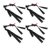 TEHAUX 4pcs Adjustable Y-shaped Safety Helmet Chin Strap Replacement with Quick Release Mechanism and Sturdy Pp Material for Industrial Work Settings and Firefighting Black Hard Hat