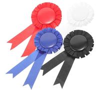 TEHAUX 4pcs Blank Award Badges Badge Pin for Medals DIY Craft Decorative Pin for Wedding Birthday Party