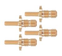 TEHAUX 4pcs Brass Joint Connecting Screws for Billiard Cue Extension, Easy Length Adjustment, Enhanced Playing Comfort, Suitable for Pool Cue Accessories in Game Room and Competitive