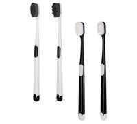 TEHAUX 4pcs Bristles Toothbrush Teeth Cleaning Toothbrush Lightweight Soft Brush Hair Oral Care Tool for Oral Cavity Cleaning Suitable for Pregnant Women and Dental People Random Style