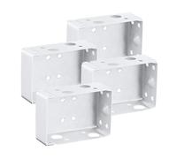 TEHAUX 4pcs Brown Roller Blind Brackets Curtain Track Installation Braces Household Office Curtain Accessories Install Resistant to Corrosion and Wear