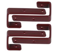 TEHAUX 4pcs Bunk Bed Ladder Hooks with Flexible Coated Metal, Prevents Scuff Marks, Suitable for Home Rooms and School Dormitory Bunks, Includes Screws for Easy Installation