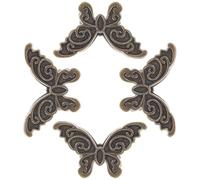 TEHAUX 4pcs Butterfly Clip Metal Journal Clip Unique Innovative Design Papers for Office and School Use