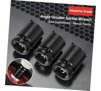 TEHAUX 4pcs Carbon Steel Angle Wrenches Socket Tool with Anti-Slip Design for Auto Home Repair and Construction Socket Wrenches for Nuts and Screws