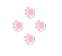 TEHAUX 4pcs Cat Claw Cleaning Sponges for Bathroom Glass and Mirror, Non-Scratch Power Eraser Sponge Set for Stain and Scale Removal