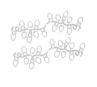TEHAUX 4pcs Christmas Embossing Kit Carbon Steel Cutting Dies for Scrapbook DIY Crafting Ornament Mold Stencils for Card Making Festive String Light Background Decoration Tool