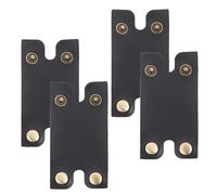 TEHAUX 4Pcs Double Edge Head Protective Sheaths Black Manual Safety Covers Travel Case for Men’S Shaving Accessories