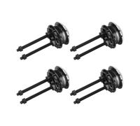 TEHAUX 4pcs Dual Flush Toilet Push Button Replacement 48mm Round Head Water Tank Button with Dual Push Design and Sturdy Pp Material for Bathroom Toilet Flushing Random Color