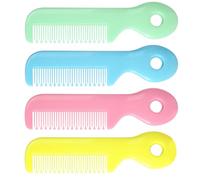 TEHAUX 4pcs Hair Combs round Teeth for Infants, Abs Material, Designed to Remove Knots and Massage The Scalp, for Shower and Registry Gifts
