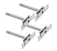 TEHAUX 4pcs Heavy Duty Cold-Rolled Steel T Shaped Floating Shelf Brackets Invisible Wall-Mounted Supports for Shelves with Stable Hidden Design Rust-Resistant Finish for Living Bedroom