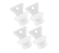 TEHAUX 4pcs Hot Water Bottle Replacement Screw Plug Lid 21mm Inner Diameter Leakproof Rubber Sealing Stopper Safety Cap for Warm Water Bag Relief Use