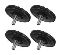 TEHAUX 4pcs M10 Screw-in Exercise Machine Foot Pads Black Adjustable