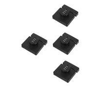 TEHAUX 4pcs No-Drill Zinc Alloy Password Cabinet Lock for Home Office Anti-Theft Mechanical Combination Latch for Wardrobes Kitchen Cabinets Security Lock with Screw Installation