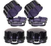 TEHAUX 4pcs Plastic Stove Knob Covers Safety Gas Cooker Guard Resistant to Corrosion and Wear, for Kitchen Safety to Prevent Accidental Turning