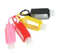 TEHAUX 4Pcs Portable Silicone Sleeve Hand Washing Bottles Refillable Travel Liquid Containers Leakproof Plastic Hand Squeeze Bottles for Toiletries and Cosmetics Random Color Random Color