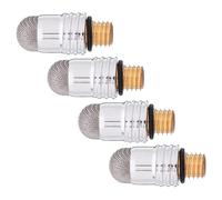 TEHAUX 4pcs Replacement Stylus Pen Tips Mesh Fiber with Aluminium Material and Wear-resistant Silver Fiber, Designed for Engineers and Architects Using Smartphones
