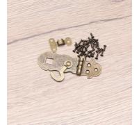 TEHAUX 4pcs Retro Iron Notebook Lock Vintage Hasps for Notepad Diary Journal Writing Book with Buckle, Suitable for Pocket Notepads and Travel Notebooks