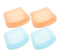 TEHAUX 4pcs Silicone Medicine Bags for Travel Reusable Small Pouch 50ml Portable Sealed Storage Organizer Pouches