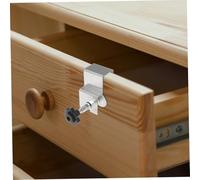 TEHAUX 4pcs Stainless Steel Drawer Front Clamp Panel Clamps for Cabinet Installation Woodworking Fixing Clips with Anti-Slip Gasket Stable Even Force Fit for Various Drawer Thickness