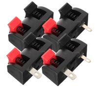TEHAUX 4pcs Stereo Speaker Terminal Connectors with Push-release Spring Clips Wire Wiring Clips for Stage Audio and DIY Sound Systems Easy Polarity Identification Reliable Speaker Wire