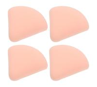 TEHAUX 4pcs Triangle Makeup Powder Puff Set, Color, Dual-Use Dry and Wet Cosmetic Sponge for Face Powder Application