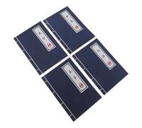 TEHAUX 4pcs Vintage Chinese Notebook Set - Blank Unlined Journals for Writing and Calligraphy Practice - Traditional Thread-bound Design with Classic Literature Covers - Back to School