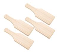 TEHAUX 4pcs Wooden Clay Paddle Pottery Tool Set Lightweight and Sturdy Flat Board Paddle for Home Crafting and Artistic Expression DIY Ceramic Tools