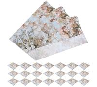 TEHAUX 5 Packs 2-Ply Colorful Printed Paper Napkins 20pcs Each Floral Pattern Decorative Party Napkin Supplies for Birthday and Event Tableware