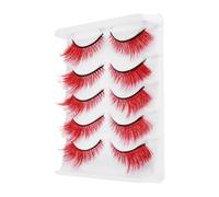 TEHAUX 5 Pairs False Eyelashes Natural Short Length Artificial Fiber Makeup Fake Lashes for Everyday Look and Daily Use Realistic Effect for Makeup Enthusiasts