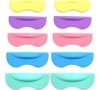 TEHAUX 5 Pairs Silicone Eyelash Perming Pads Eyelash Lift Tool Not Easy to Break Fit Most Eye Shapes Lightweight for Beauty Shops and Salons