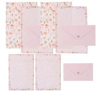 TEHAUX 5 Sets Creative Letter Paper Greeting Letter Paper Kit A5 Size Smooth Writing Elegant Style Artistic Atmosphere for Sorting Notes and Painting for Friends Who to Write