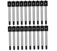 TEHAUX 50pcs Adjustable Self-adhesive Wire Clamps Cable Clips for Cord Management Versatile Cable Straps Holder for Home Office Easy Install Smooth Surfaces Suitable for USB Power