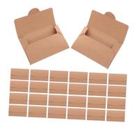 TEHAUX 50PCS Card Holder Sleeves Thick Paper Credit Card Protector Envelopes for Hotel Keys ATM Business Ids Multipurpose Magnetic Strip Safety Packaging