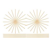 TEHAUX 50pcs DIY Crafting Bamboo Sticks 2x5x200mm Thin Natural Bamboo Craft Supplies for Model Making, Handmade Building Projects and Artistic Decor